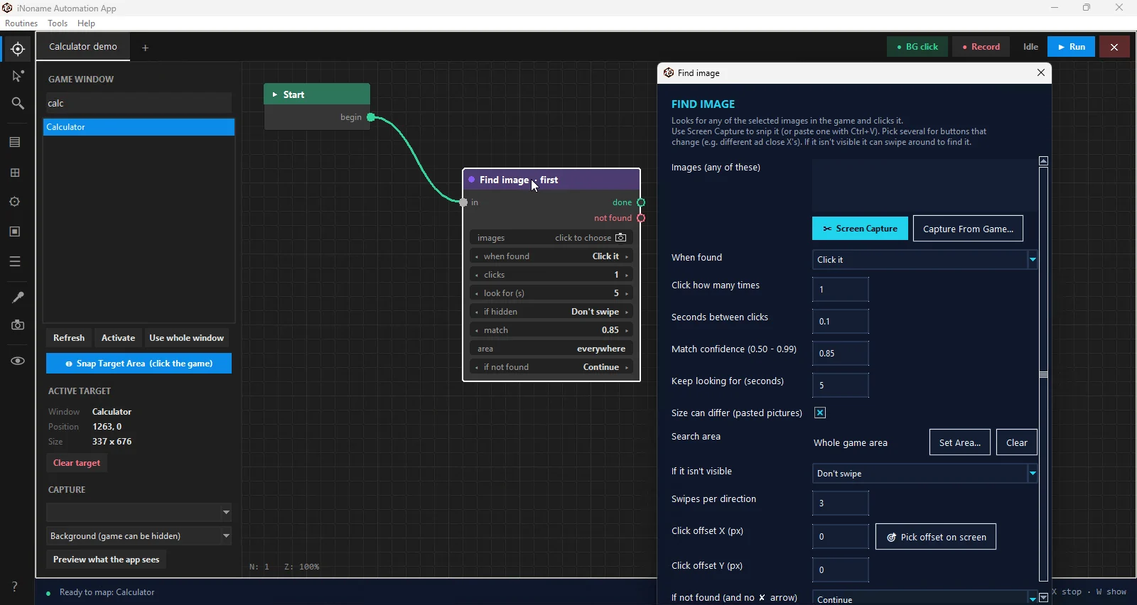iNoname Automation development interface
